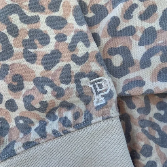 VS Pink, Leopard Print Sweatshirt size Small. - Picture 2 of 4